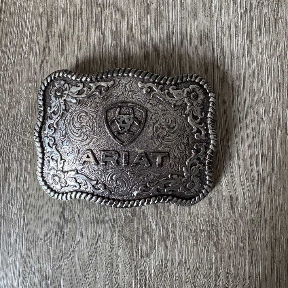 Ariat Ornate Silver Belt Buckle